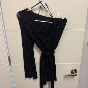 Black one shoulder dress